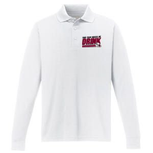 This Team Makes Me Drink South Carolina Football Performance Long Sleeve Polo