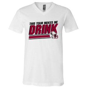 This Team Makes Me Drink South Carolina Football V-Neck T-Shirt