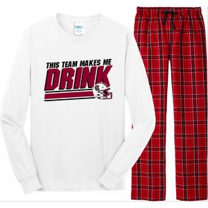 This Team Makes Me Drink South Carolina Football Long Sleeve Pajama Set