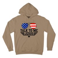 Talk To Me Jesus Glasses Usa Flag Christian Sunglasses Hoodie