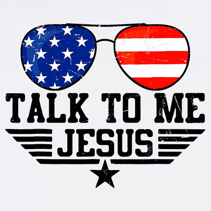 Talk To Me Jesus Glasses Usa Flag Christian Sunglasses Tall T-Shirt