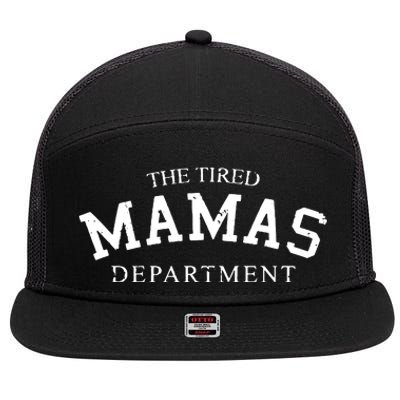 The Tired Mamas Department 7 Panel Mesh Trucker Snapback Hat