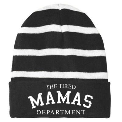 The Tired Mamas Department Striped Beanie with Solid Band