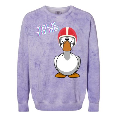 Talk To Me Goose Colorblast Crewneck Sweatshirt