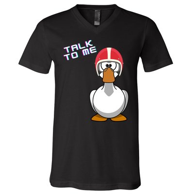 Talk To Me Goose V-Neck T-Shirt