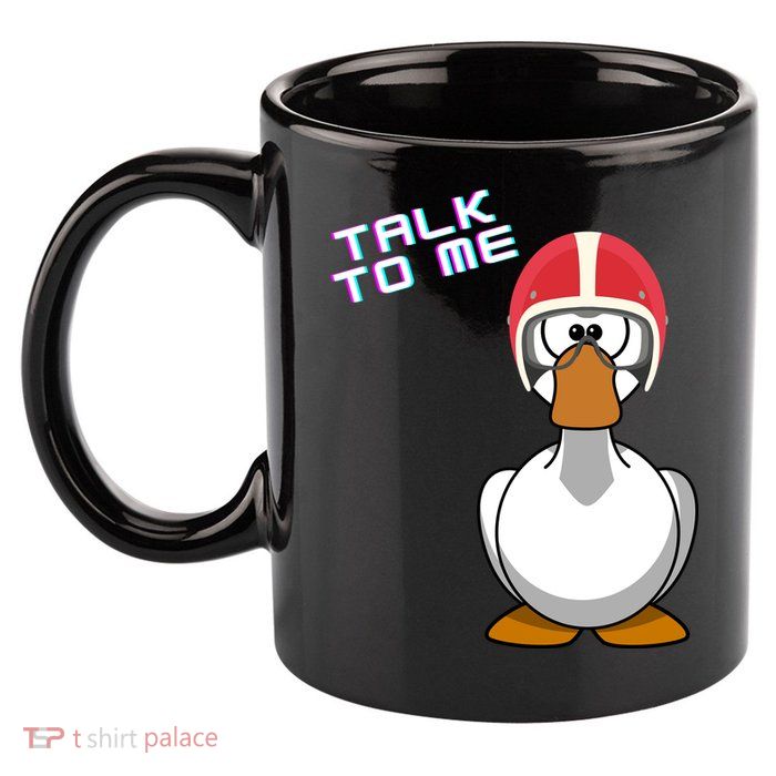 Talk To Me Goose 11oz C Handle Ceramic Mug