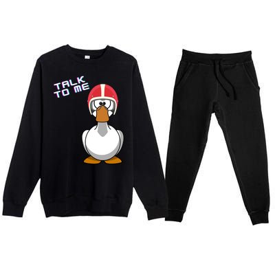 Talk To Me Goose Premium Crewneck Sweatsuit Set