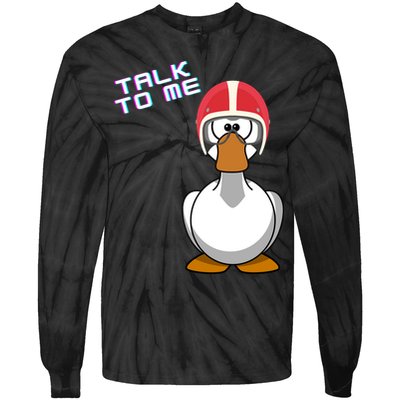 Talk To Me Goose Tie-Dye Long Sleeve Shirt