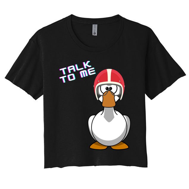 Talk To Me Goose Crop Top