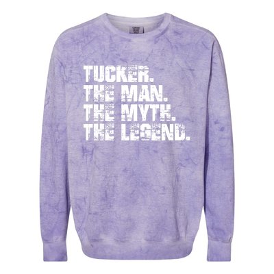 Tucker The Man The Myth The Legend Tucker Carlson Colorblast Crewneck Sweatshirt