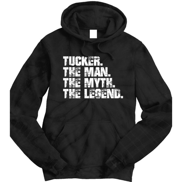 Tucker The Man The Myth The Legend Tucker Carlson Tie Dye Hoodie