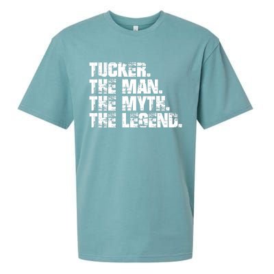 Tucker The Man The Myth The Legend Tucker Carlson Sueded Cloud Jersey T-Shirt