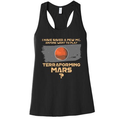 Terraforming the mars Board game Board games board gamer Women's Racerback Tank