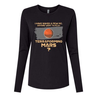 Terraforming the mars Board game Board games board gamer Womens Cotton Relaxed Long Sleeve T-Shirt