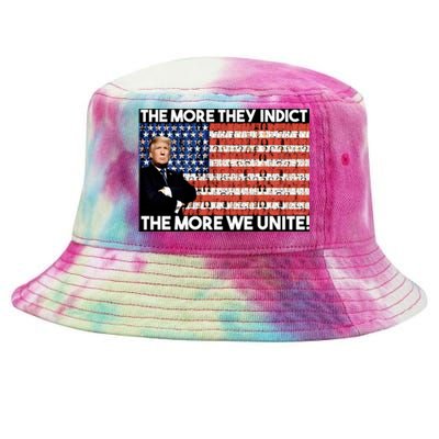 Trump The More They Indict The More We Unite Tie-Dyed Bucket Hat