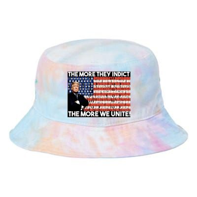 Trump The More They Indict The More We Unite Tie Dye Newport Bucket Hat