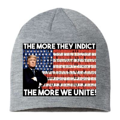 Trump The More They Indict The More We Unite Sustainable Beanie