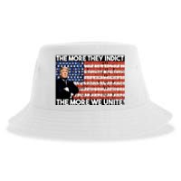 Trump The More They Indict The More We Unite Sustainable Bucket Hat