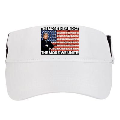 Trump The More They Indict The More We Unite Adult Drive Performance Visor