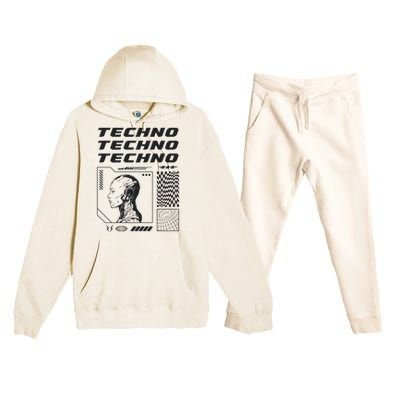 Techno  Techno Music Premium Hooded Sweatsuit Set