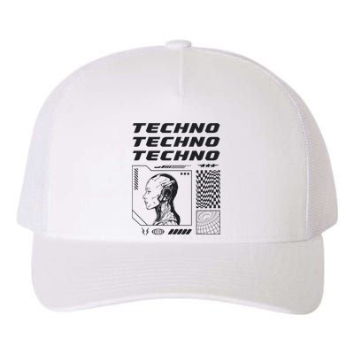 Techno  Techno Music Yupoong Adult 5-Panel Trucker Hat