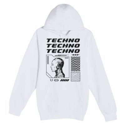 Techno  Techno Music Premium Pullover Hoodie