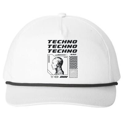 Techno  Techno Music Snapback Five-Panel Rope Hat