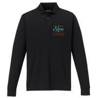 Two Titles Mom And Motherinlaw Performance Long Sleeve Polo