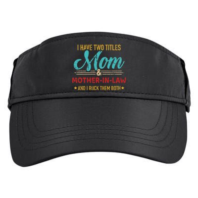 Two Titles Mom And Motherinlaw Adult Drive Performance Visor