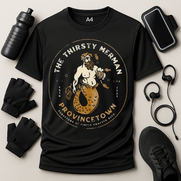 The Thirsty Merman Provincetown Cape Cod Massachusetts Performance Shirt