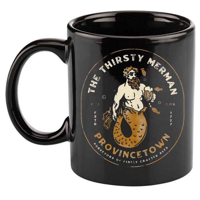 The Thirsty Merman Provincetown Cape Cod Massachusetts 11oz C Handle Ceramic Mug