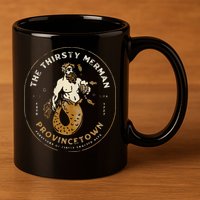 The Thirsty Merman Provincetown Cape Cod Massachusetts 11oz C Handle Ceramic Mug