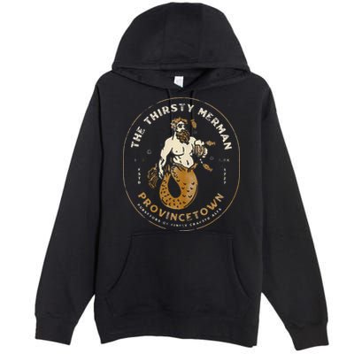 The Thirsty Merman Provincetown Cape Cod Massachusetts Premium Pullover Hoodie