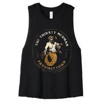 The Thirsty Merman Provincetown Cape Cod Massachusetts Women's Racerback Cropped Tank