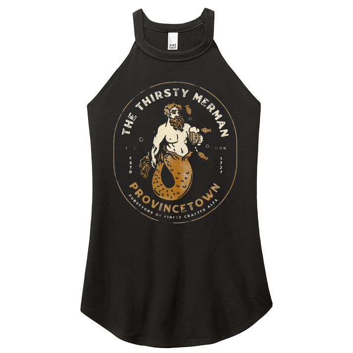 The Thirsty Merman Provincetown Cape Cod Massachusetts Women's Perfect Tri Rocker Tank
