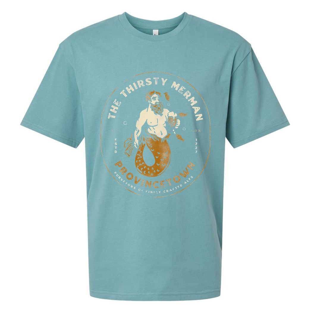 The Thirsty Merman Provincetown Cape Cod Massachusetts Sueded Cloud Jersey T-Shirt