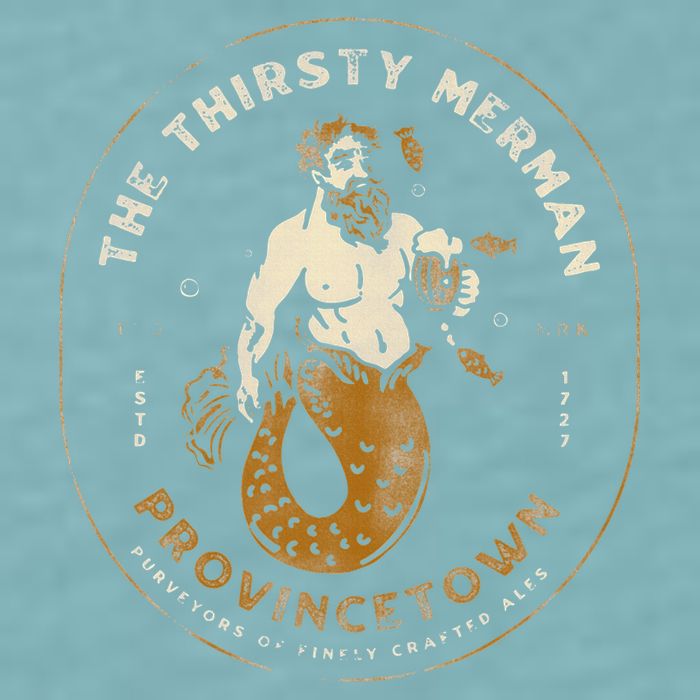 The Thirsty Merman Provincetown Cape Cod Massachusetts Sueded Cloud Jersey T-Shirt
