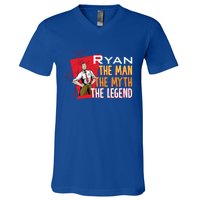 The The Myth The Legend Ryan Gift V-Neck T-Shirt