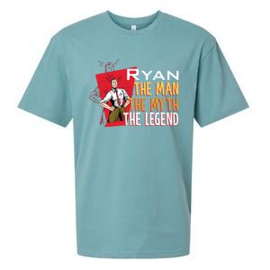 The The Myth The Legend Ryan Gift Sueded Cloud Jersey T-Shirt