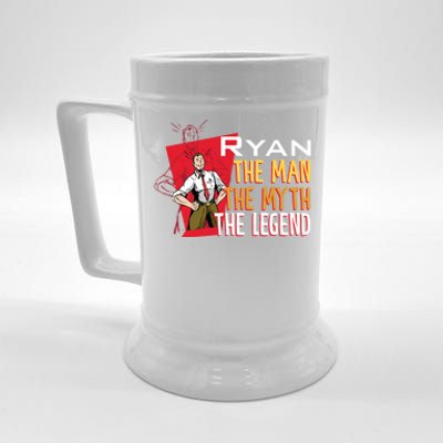 The The Myth The Legend Ryan Gift Beer Stein