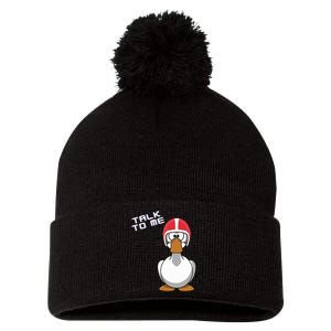 Talk To Me Goose Pom Pom 12in Knit Beanie