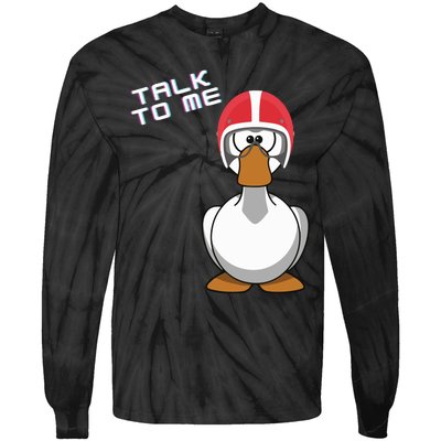 Talk To Me Goose Tie-Dye Long Sleeve Shirt