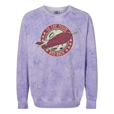 To The Moon And Back Colorblast Crewneck Sweatshirt