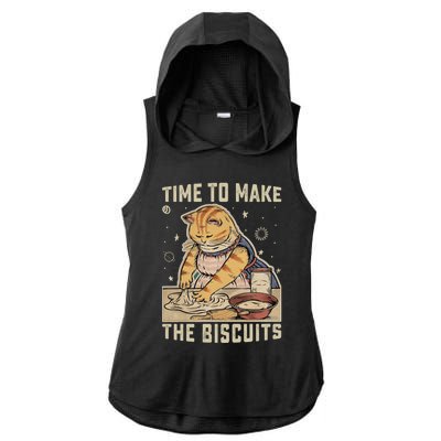 Time To Make The Biscuits Cats Baking Pastry Chef Lover Meaningful Gift Ladies PosiCharge Tri-Blend Wicking Draft Hoodie Tank