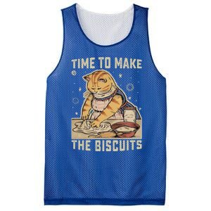 Time To Make The Biscuits Cats Baking Pastry Chef Lover Meaningful Gift Mesh Reversible Basketball Jersey Tank