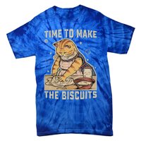 Time To Make The Biscuits Cats Baking Pastry Chef Lover Meaningful Gift Tie-Dye T-Shirt