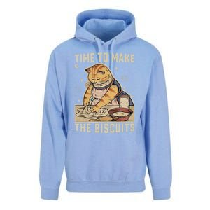 Time To Make The Biscuits Cats Baking Pastry Chef Lover Meaningful Gift Unisex Surf Hoodie