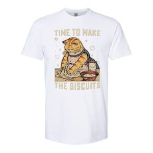 Time To Make The Biscuits Cats Baking Pastry Chef Lover Meaningful Gift Softstyle CVC T-Shirt