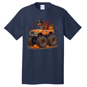 Thanksgiving Turkey Monster Truck Gift Tall T-Shirt