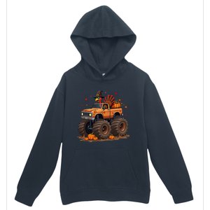 Thanksgiving Turkey Monster Truck Gift Urban Pullover Hoodie